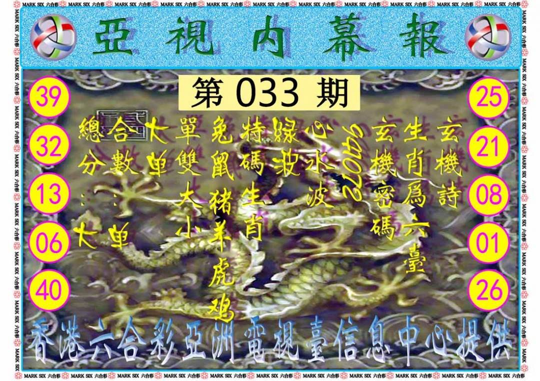 033期亚视内幕报[图]